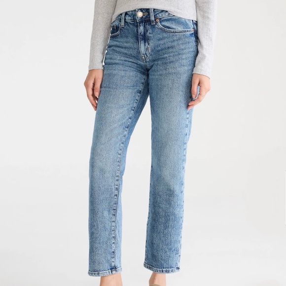 AÉROPOSTALE Mid Rise Ankle Straight Jeans - Picture 1 of 4